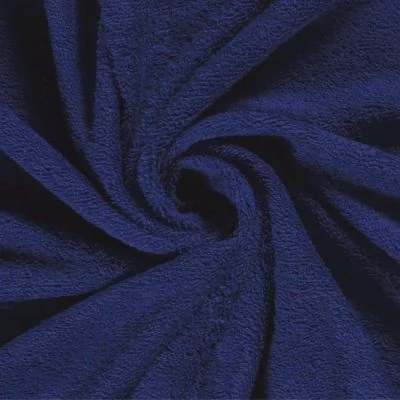 Tissu Eponge légère 340 g/m² uni Bleu roi - Par 10 cm