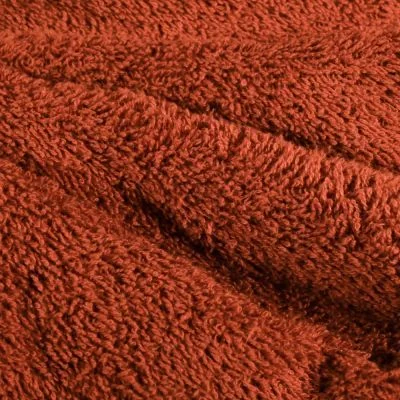 Tissu Eponge légère 340 g/m² uni Brique - Par 10 cm