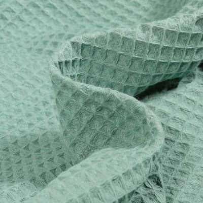 Tissu Nid d&#039;abeille Vert d&#039;eau - Par 10 cm
