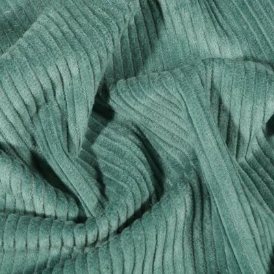 Tissu Velours côtelé uni Vert d&#039;eau - Par 10 cm