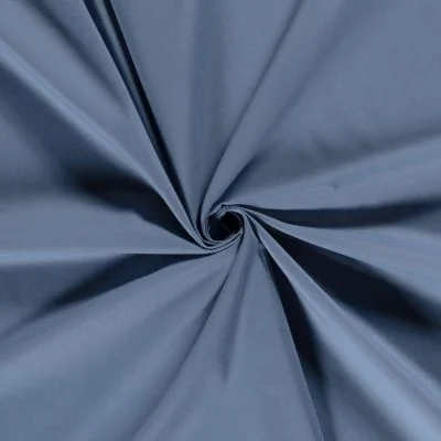 Tissu Voile de Coton Elisa Bleu indigo - Par 10 cm