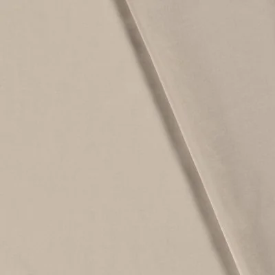 Tissu Voile de Coton Sahari uni beige - Par 10 cm