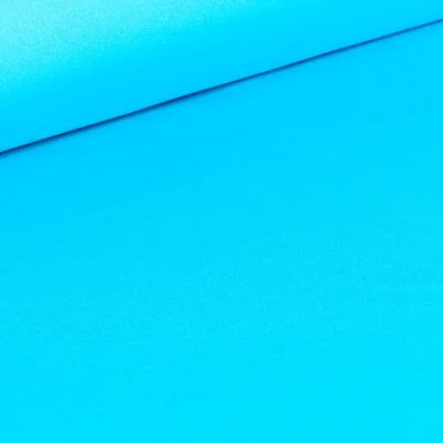 Tissu Lycra uni Bleu turquoise - Par 10 cm