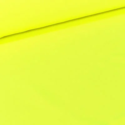 Tissu Lycra uni Jaune fluo - Par 10 cm