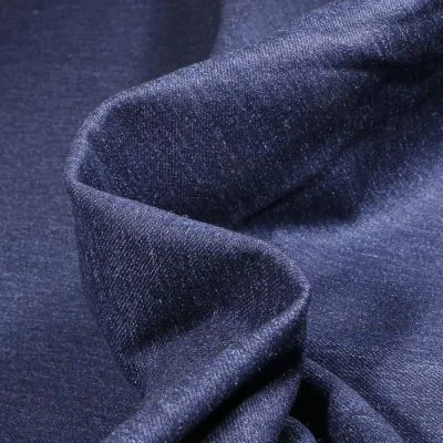 Tissu Jean épais extensible Bleu foncé - Par 10 cm