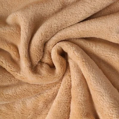 Tissu Doudou Nuvola uni Beige - Par 10 cm