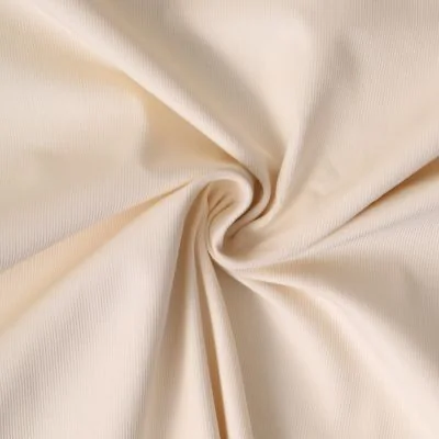 Tissu Velours milleraies Iséa uni Ivoire - Par 10 cm