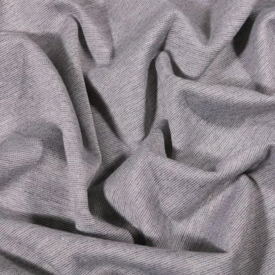 Tissu Jersey Milano uni Gris chiné - Par 10 cm