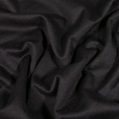 Tissu Jersey Milano uni Noir - Par 10 cm