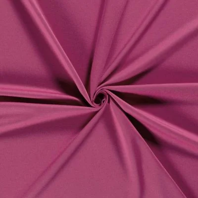 Tissu Jersey Viscose épais Romana uni Parme - Par 10 cm