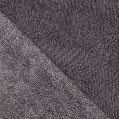 Tissu Micro Éponge Bambou Gris foncé - Par 10 cm