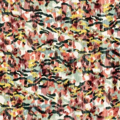 Tissu Mousseline lurex abstraits Noir - Par 10 cm