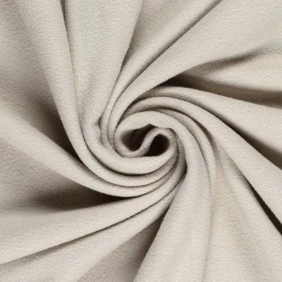 Tissu Micro Polaire tout doux uni Beige - Par 10 cm
