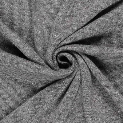 Tissu Maille  Lurex pailleté Nora uni Gris - Par 10 cm