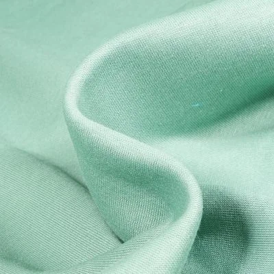 Tissu Molleton Sweat uni Vert menthe clair - Par 10 cm