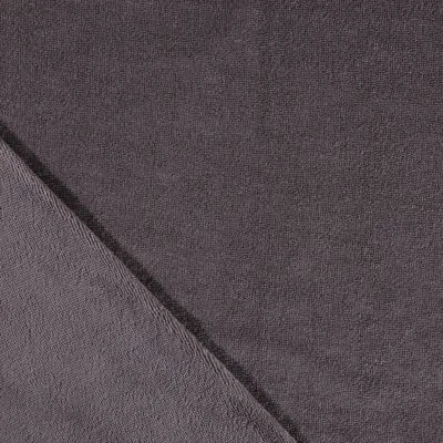 Tissu Micro Éponge Bambou Gris anthracite - Par 10 cm