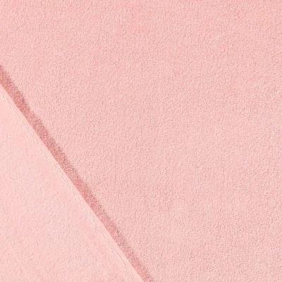 Tissu Micro Éponge Bambou Rose bébé - Par 10 cm