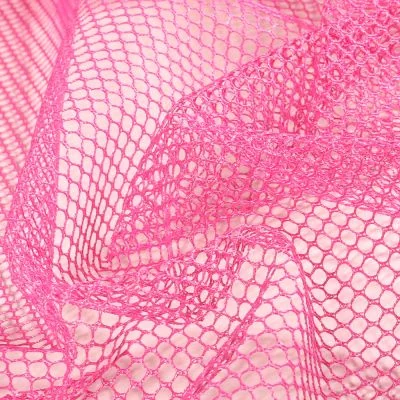 Tissu Filet Vrac mesh Rose bonbon - Par 10 cm