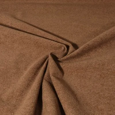Tissu Velours d&#039;ameublement texturé Genova uni  Taupe - Par 10 cm