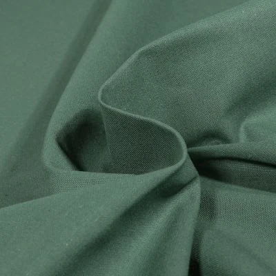 Tissu Coton uni Vert artique - Par 10 cm