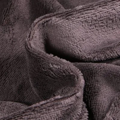 Tissu Micro Éponge Bambou Téa Gris anthracite - Par 10 cm