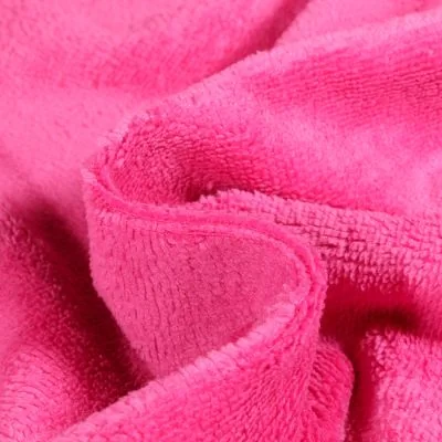 Tissu Micro Éponge Bambou Téa Rose fuchsia - Par 10 cm