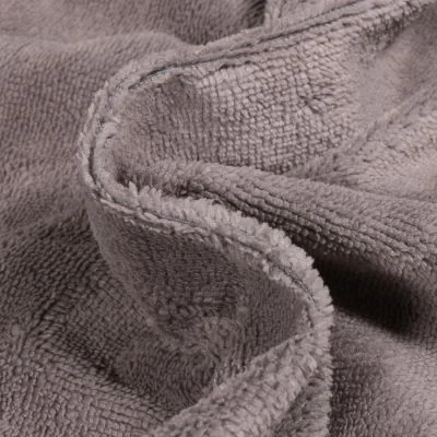 Tissu Micro Éponge Bambou Téa Gris acier - Par 10 cm