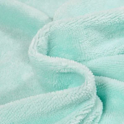 Tissu Micro Éponge Bambou Téa Vert menthe - Par 10 cm