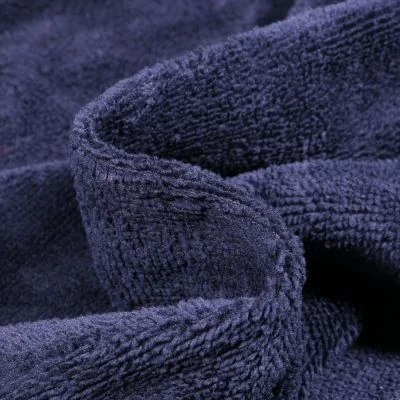 Tissu Micro Éponge Bambou Téa Bleu nuit - Par 10 cm