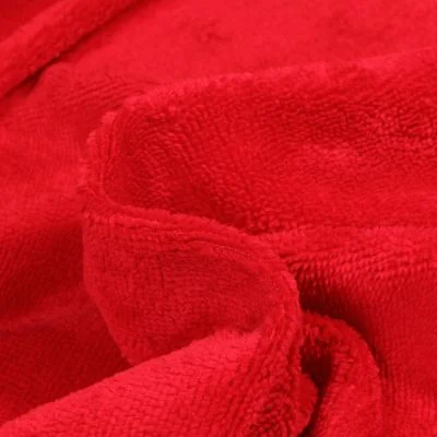 Tissu Micro Éponge Bambou Téa Rouge - Par 10 cm