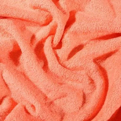 Tissu Eponge Premium 400 g/m² Corail - Par 10 cm