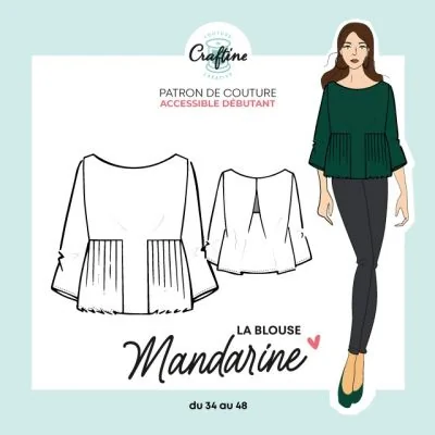 Patron Craftine Blouse Mandarine