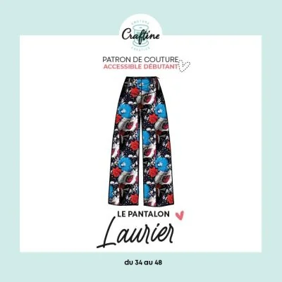 Kit Couture Craftine Pantalon Laurier Fleuri Peps