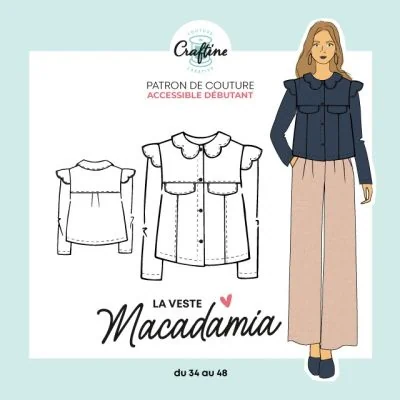 Patron Craftine Veste Macadamia
