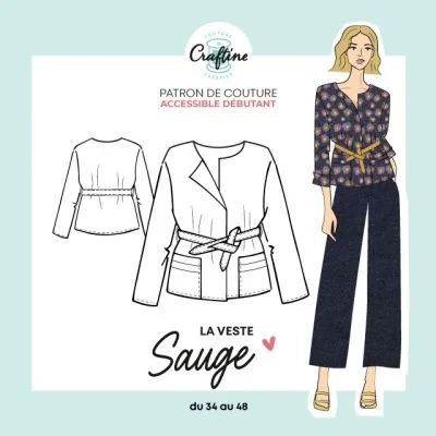 Patron Craftine Veste Sauge