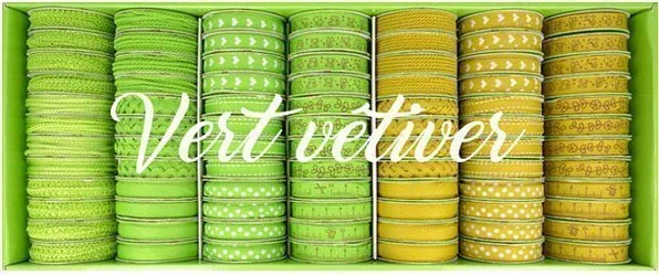 Bobinettes Rubans Vert vetiver